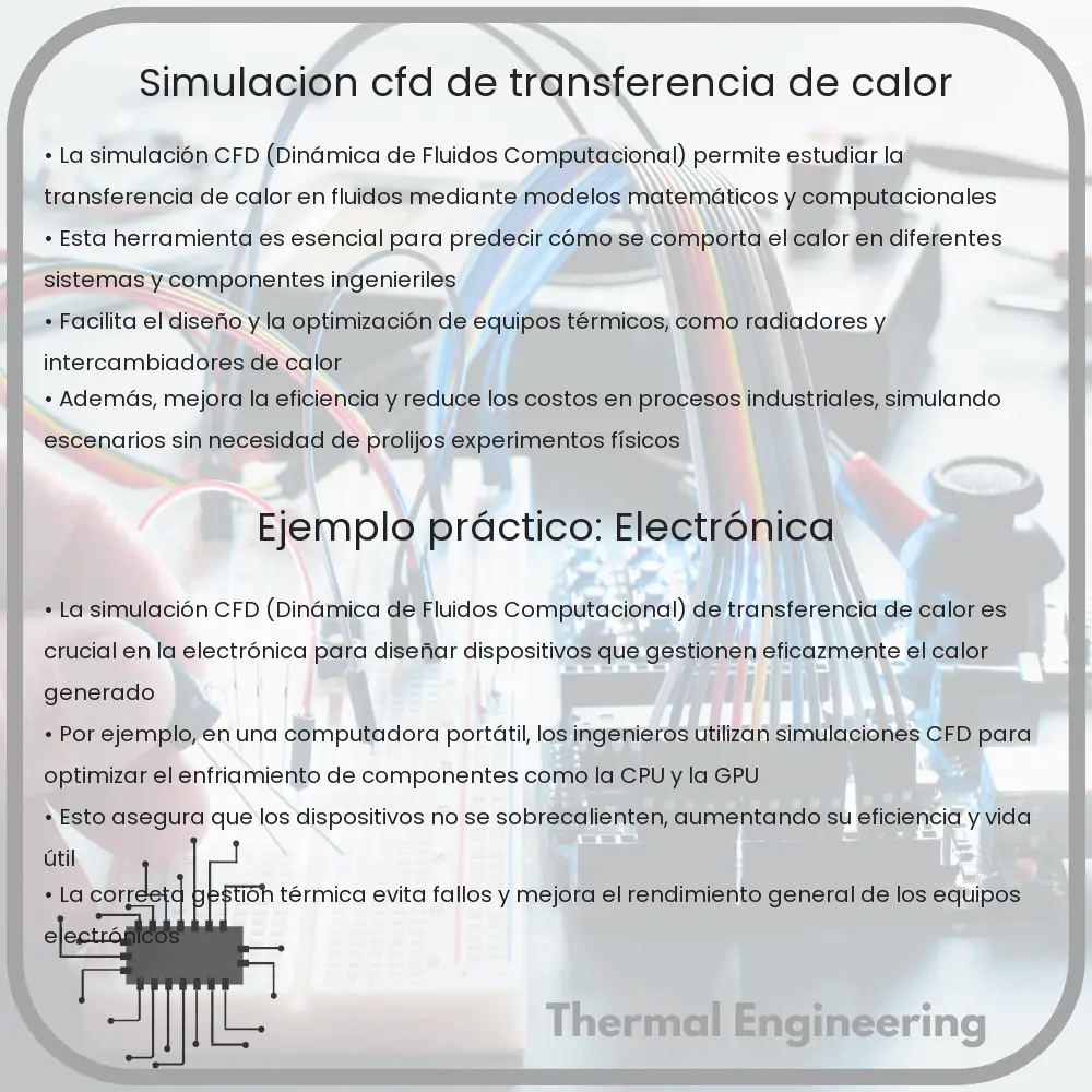 Simulación CFD de transferencia de calor