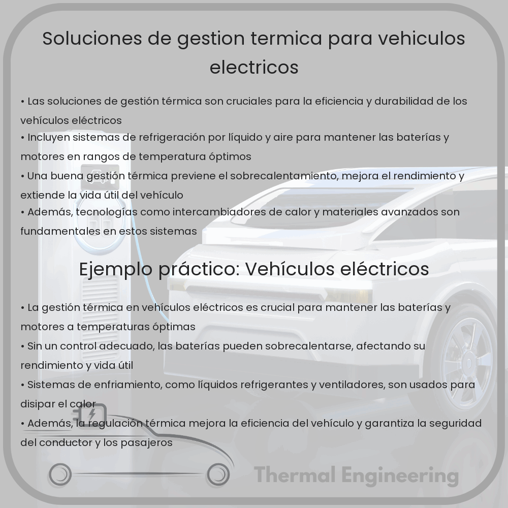 Soluciones de gestión térmica para vehículos eléctricos