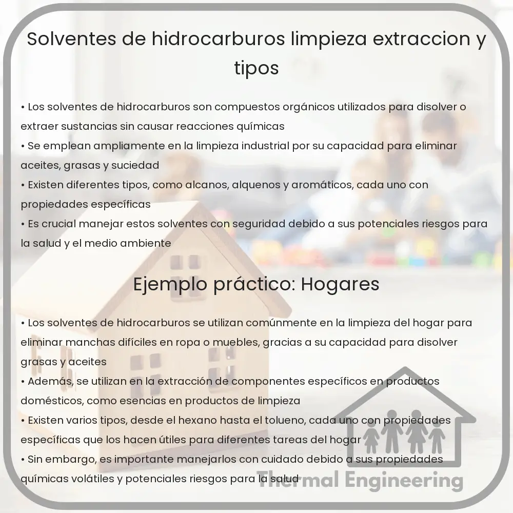 Solventes de Hidrocarburos | Limpieza, Extracción y Tipos