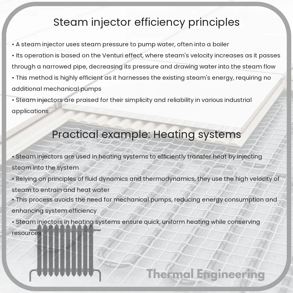 Steam Injector | Efficiency, Principles