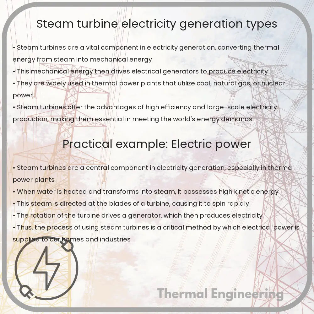 Steam Turbine | Electricity Generation Types