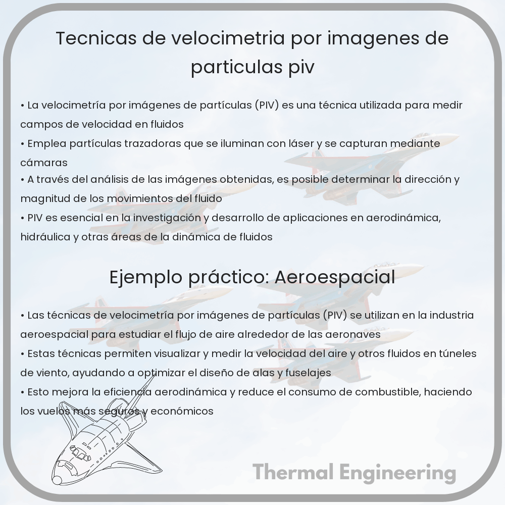 Técnicas de velocimetría por imágenes de partículas (PIV)