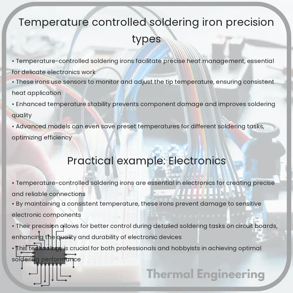 Temperature Controlled Soldering Iron | Precision Types
