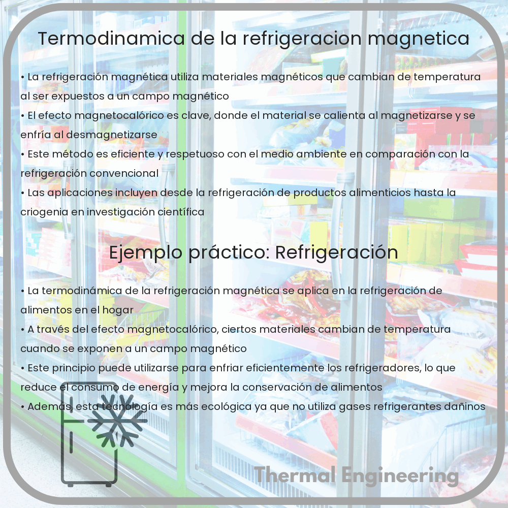 Termodinámica de la refrigeración magnética
