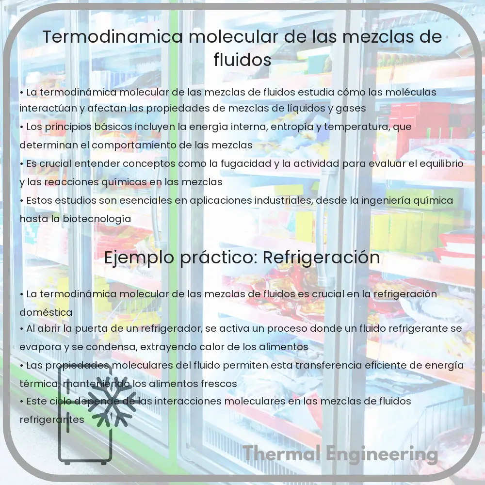 Termodinámica molecular de las mezclas de fluidos