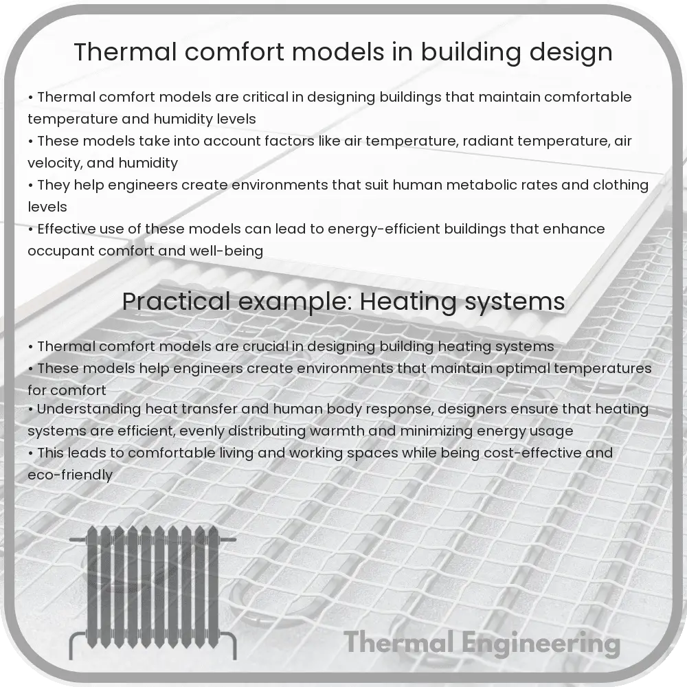 Thermal comfort models in building design