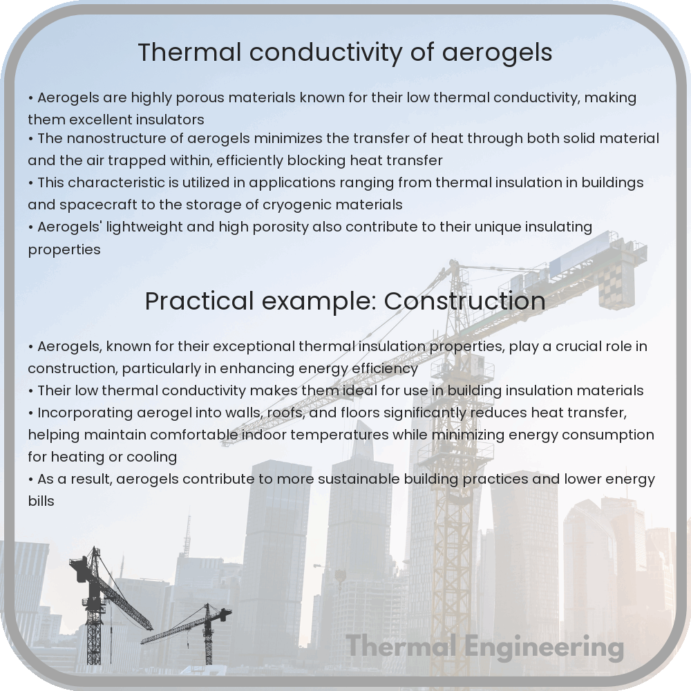 Thermal conductivity of aerogels