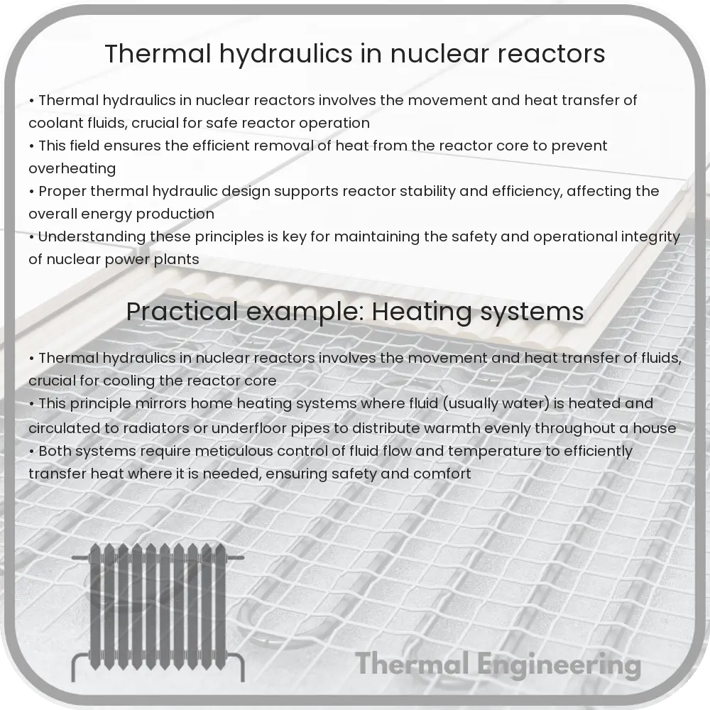 Thermal hydraulics in nuclear reactors