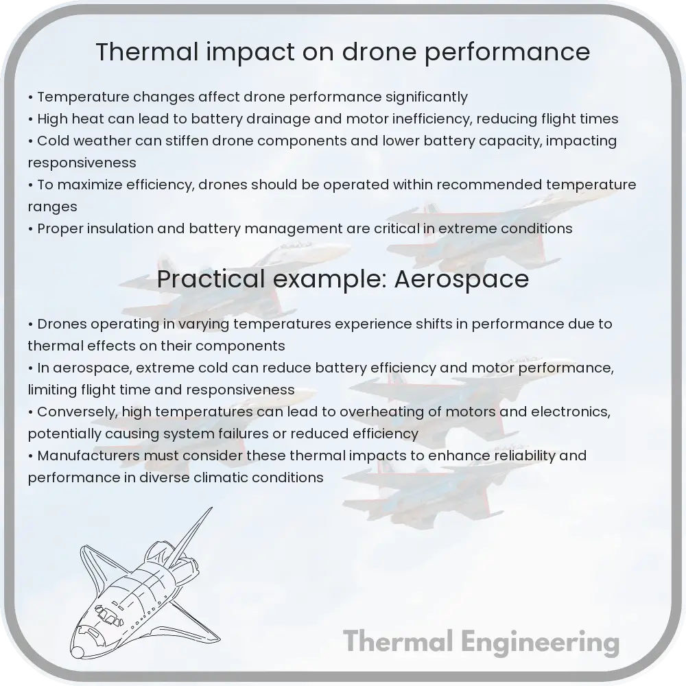 Thermal impact on drone performance