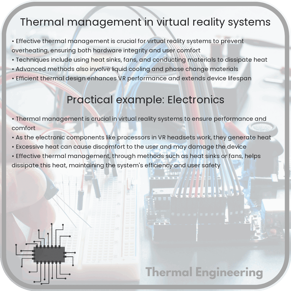 Thermal management in virtual reality systems