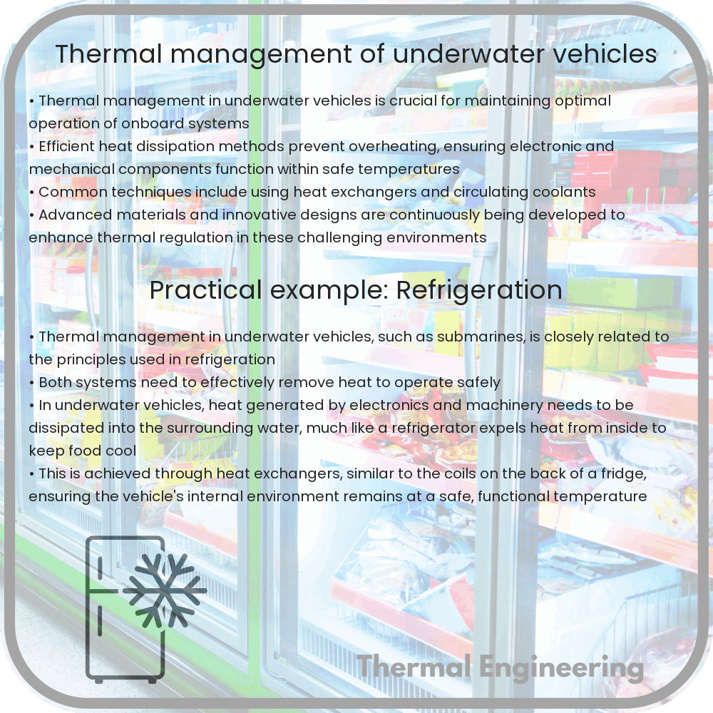 Thermal management of underwater vehicles