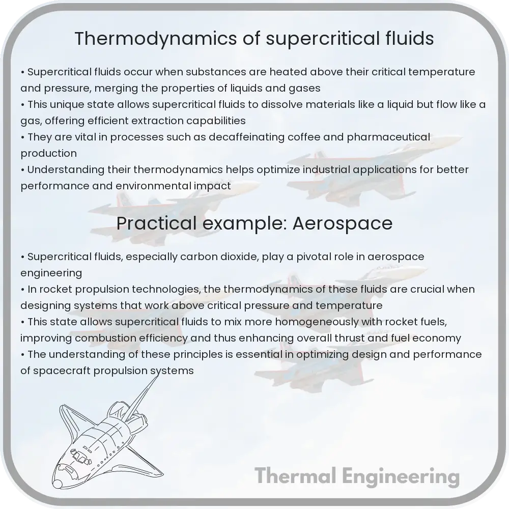 Thermodynamics of supercritical fluids