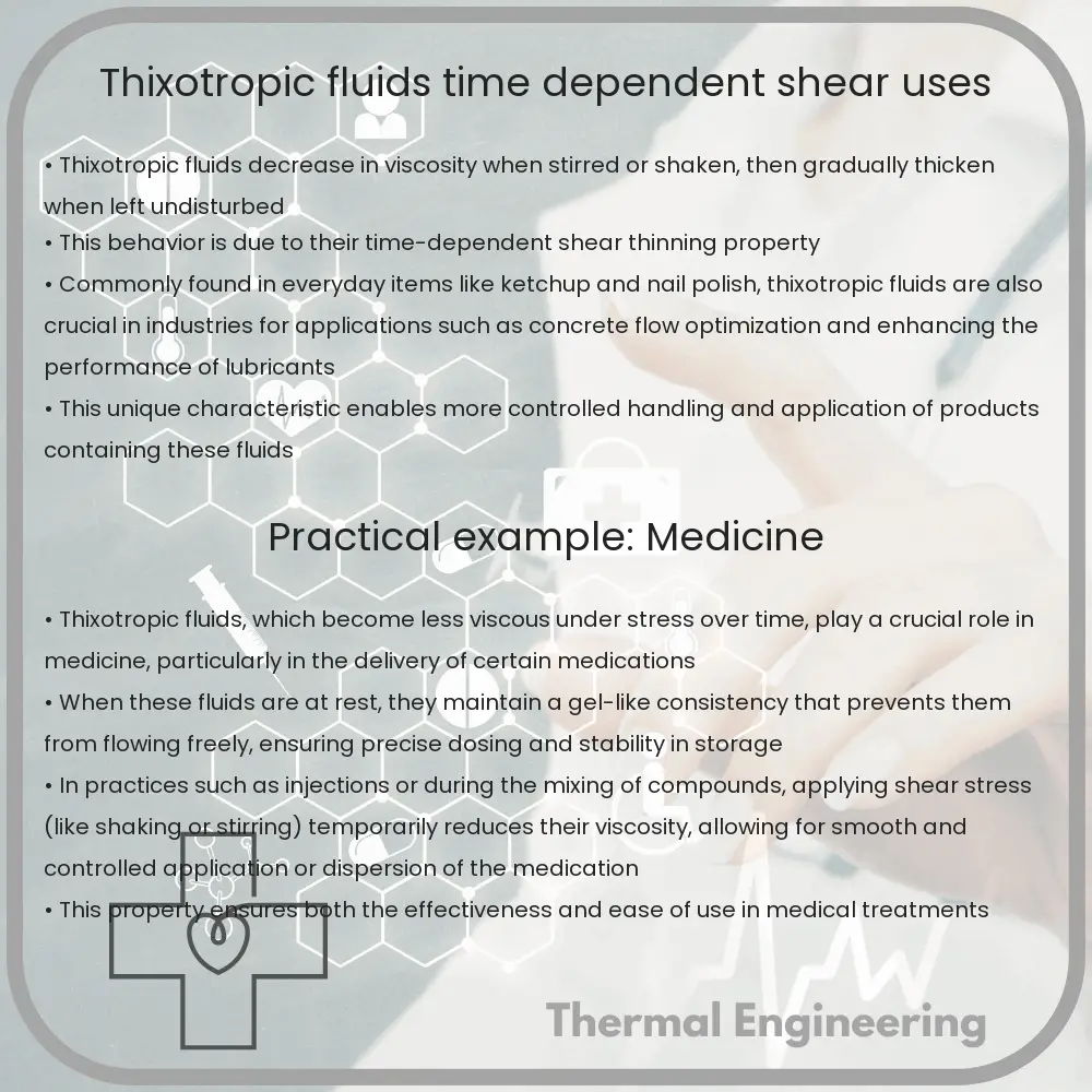 Thixotropic Fluids | Time-dependent Shear & Uses