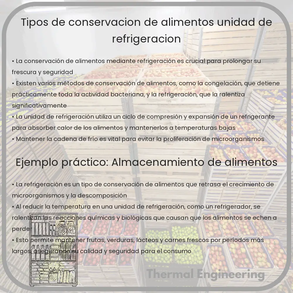 Tipos de Conservación de Alimentos | Unidad de Refrigeración