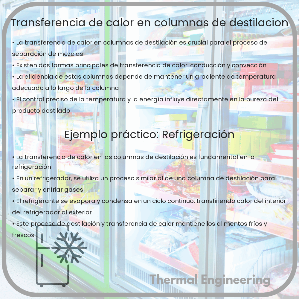 Transferencia de calor en columnas de destilación