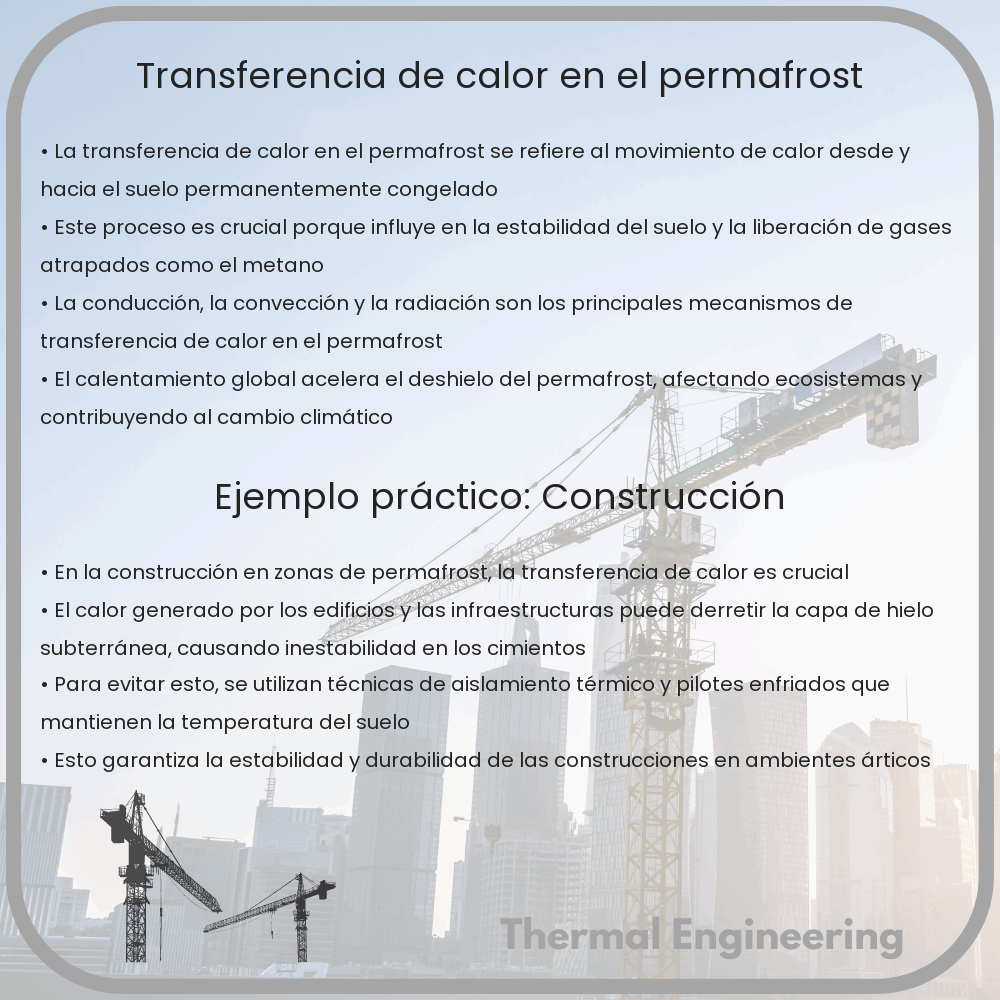 Transferencia de calor en el permafrost