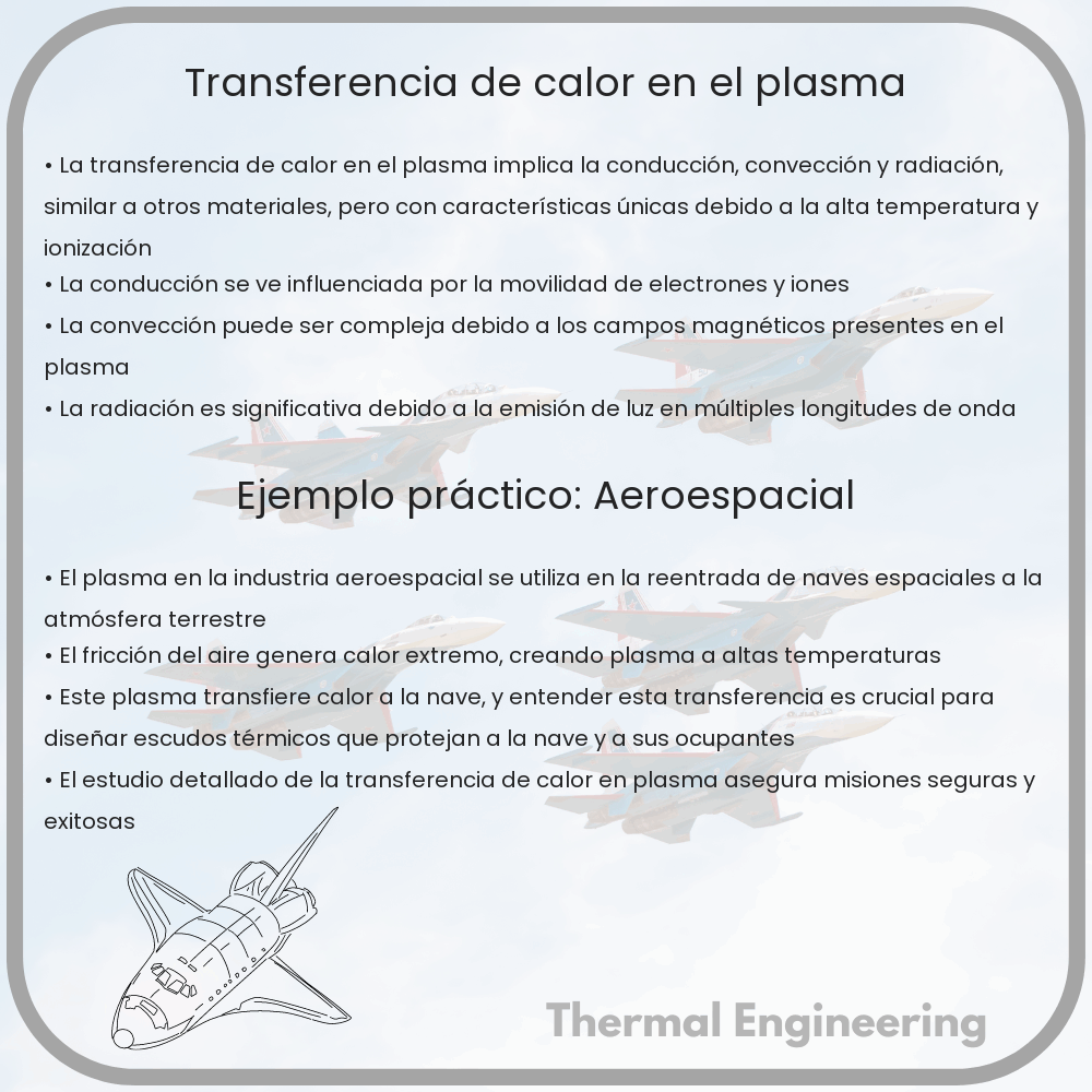 Transferencia de calor en el plasma