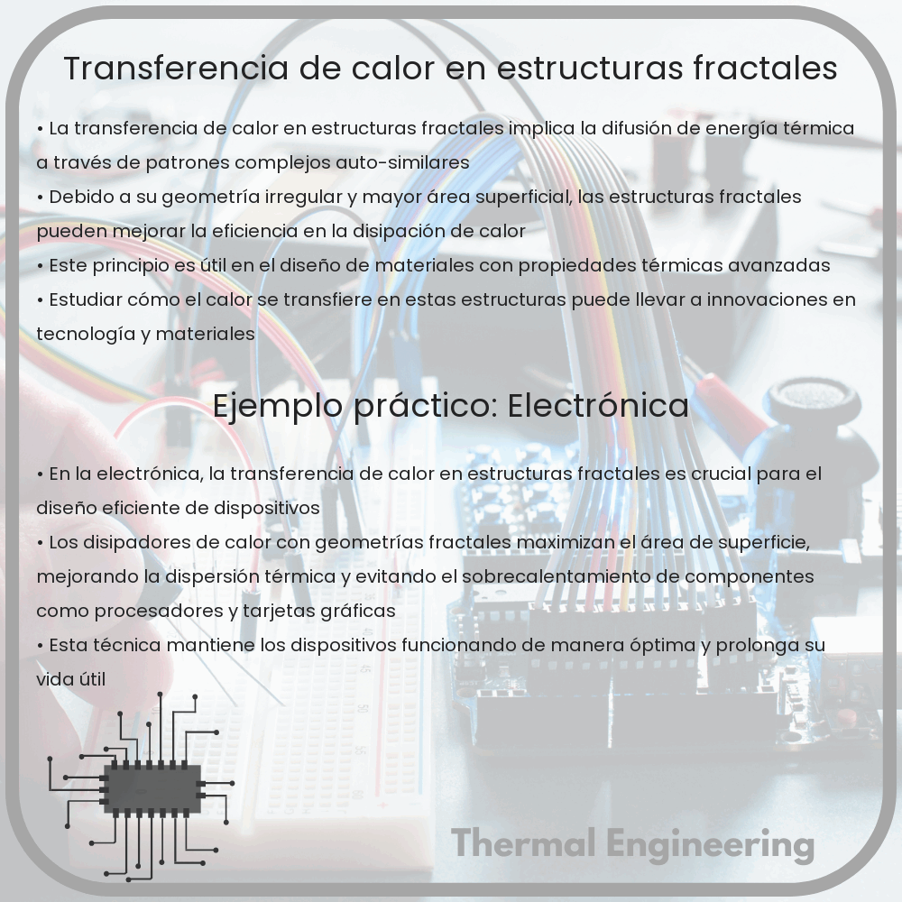Transferencia de calor en estructuras fractales