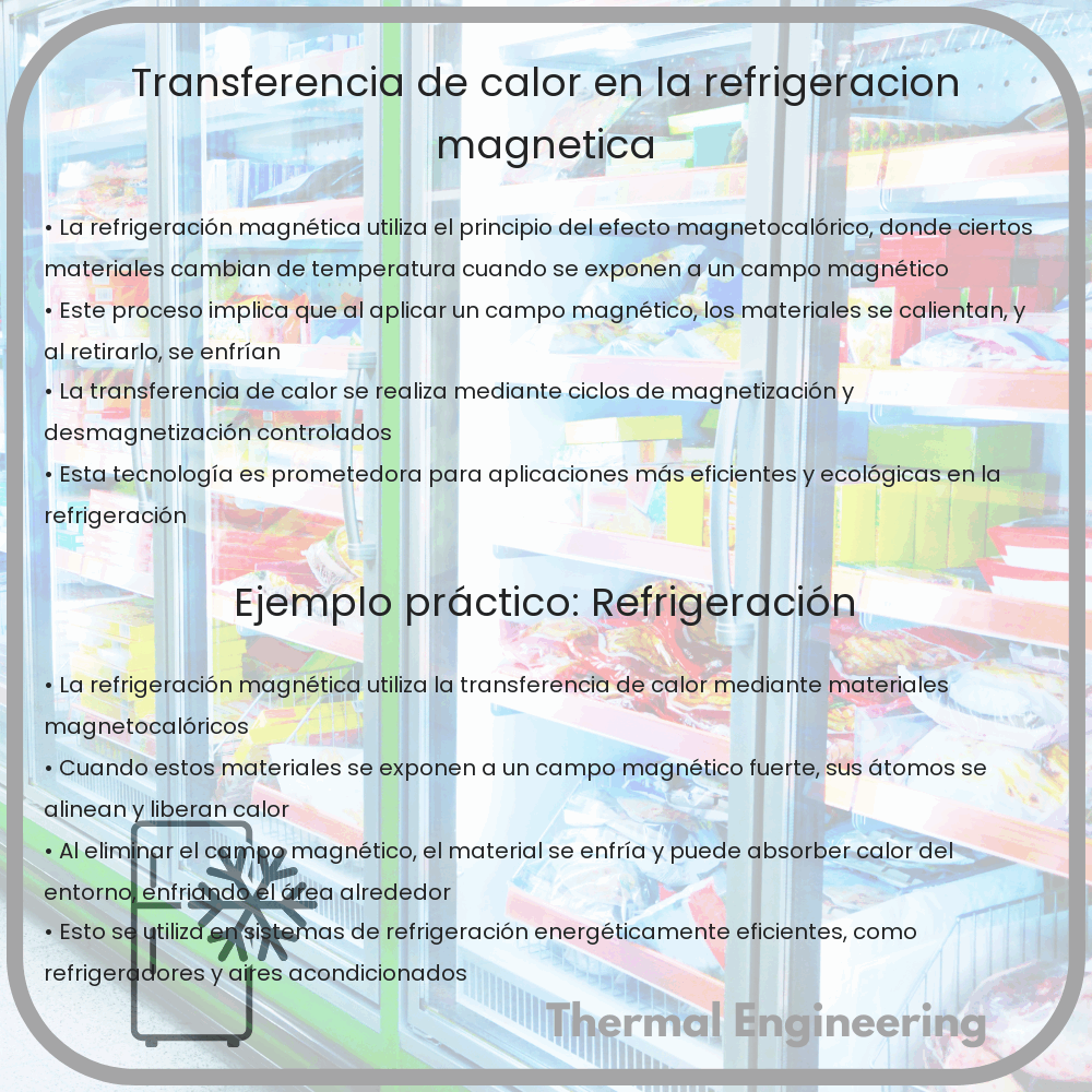 Transferencia de calor en la refrigeración magnética