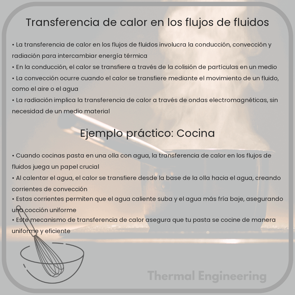 Transferencia de calor en los flujos de fluidos