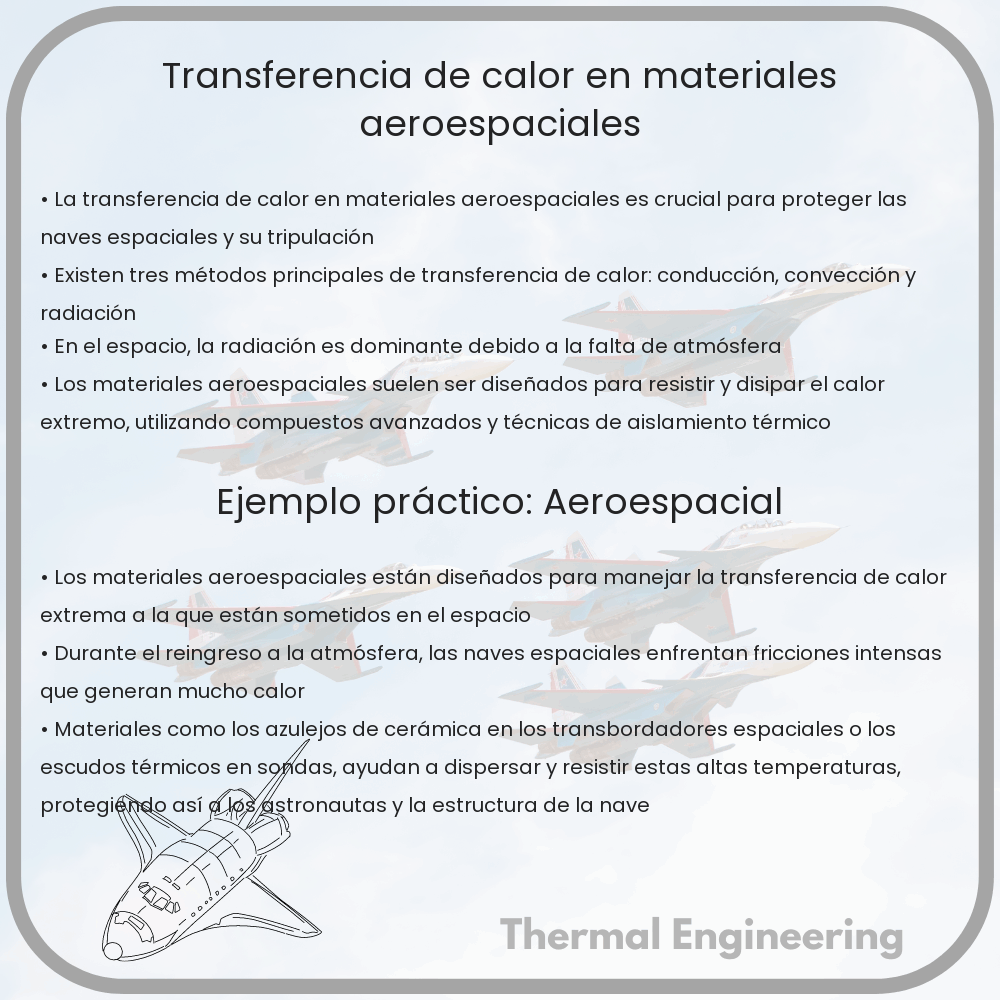 Transferencia de calor en materiales aeroespaciales