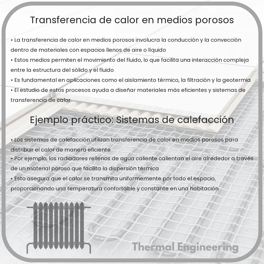 Transferencia de calor en medios porosos