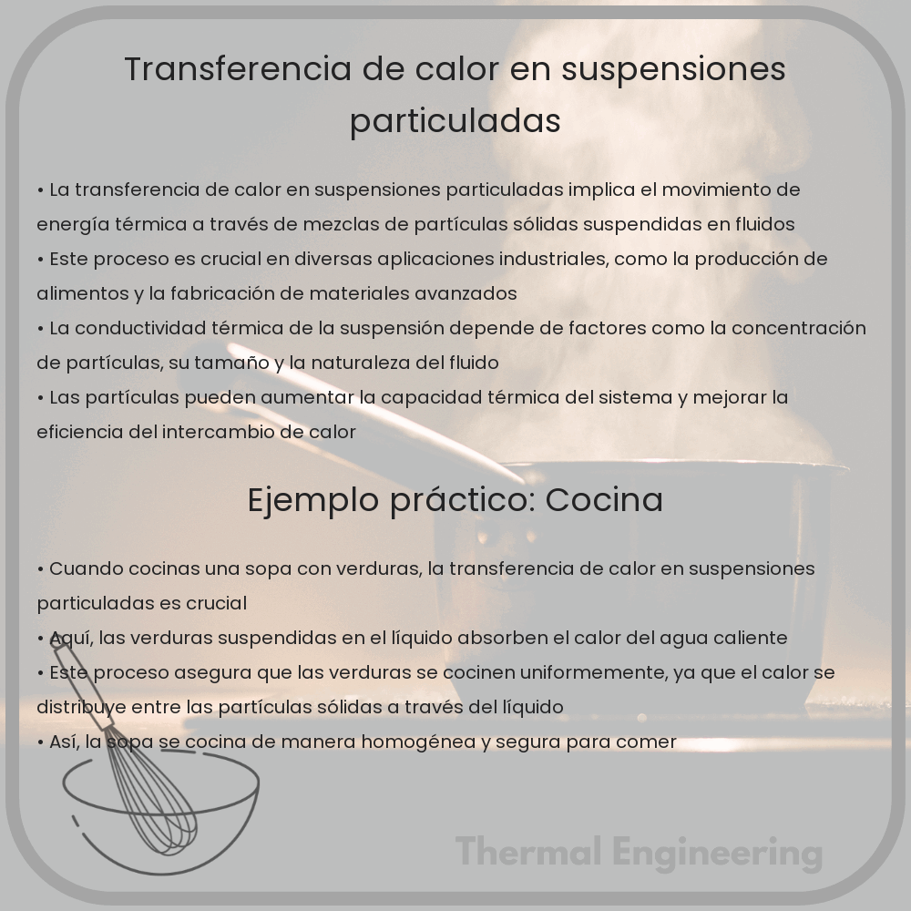 Transferencia de calor en suspensiones particuladas
