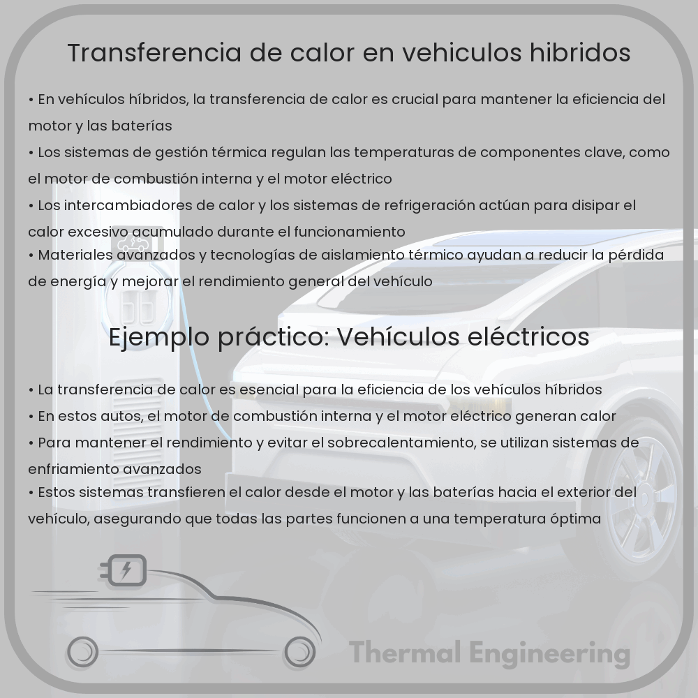 Transferencia de calor en vehículos híbridos