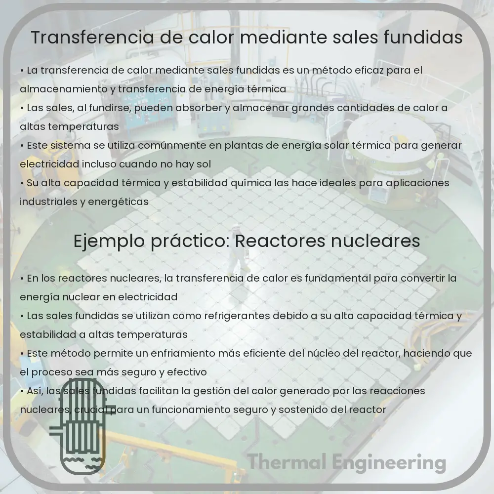 Transferencia de calor mediante sales fundidas