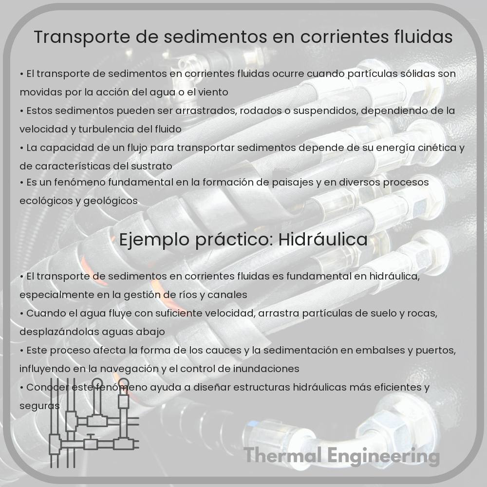 Transporte de sedimentos en corrientes fluidas
