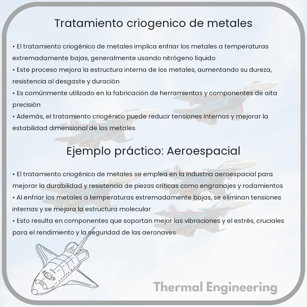 Tratamiento criogénico de metales