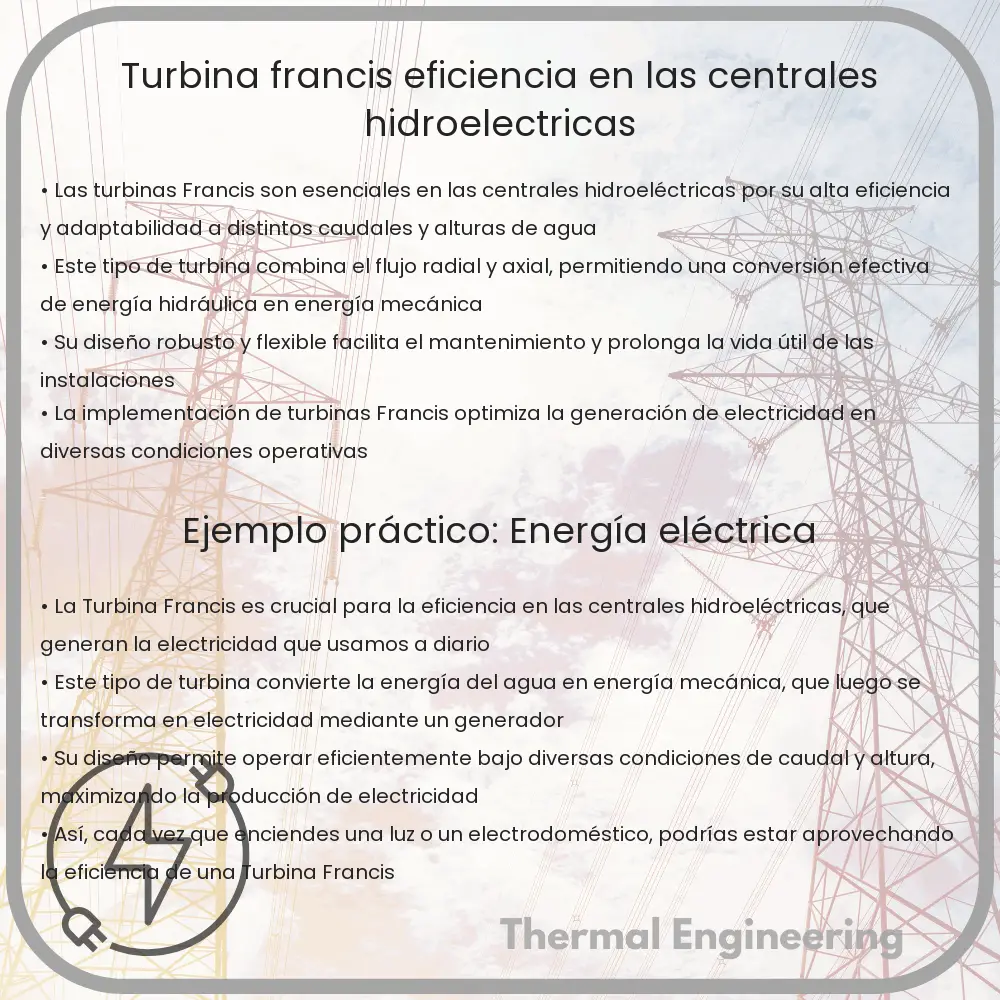 Turbina Francis | Eficiencia en las Centrales Hidroeléctricas