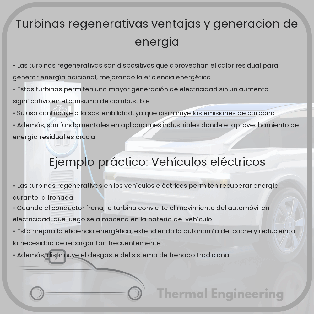 Turbinas Regenerativas | Ventajas y Generación de Energía