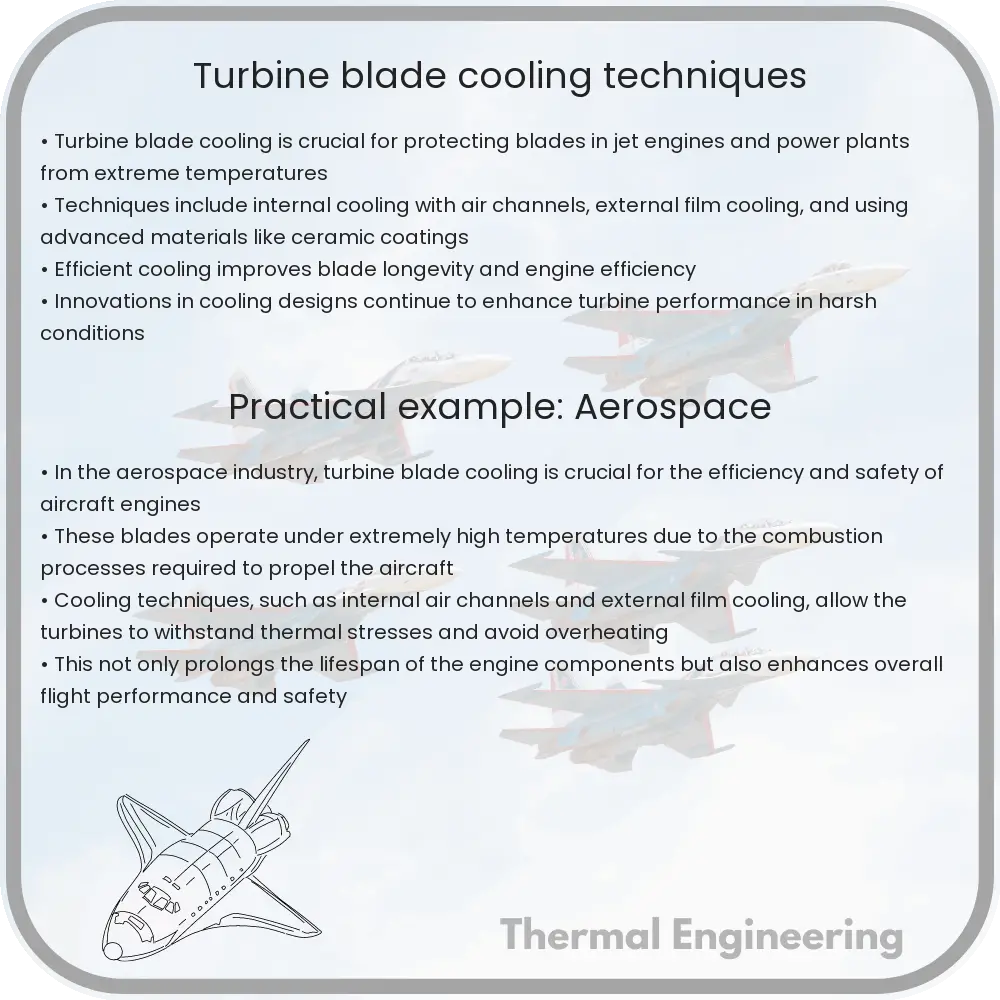 Turbine blade cooling techniques