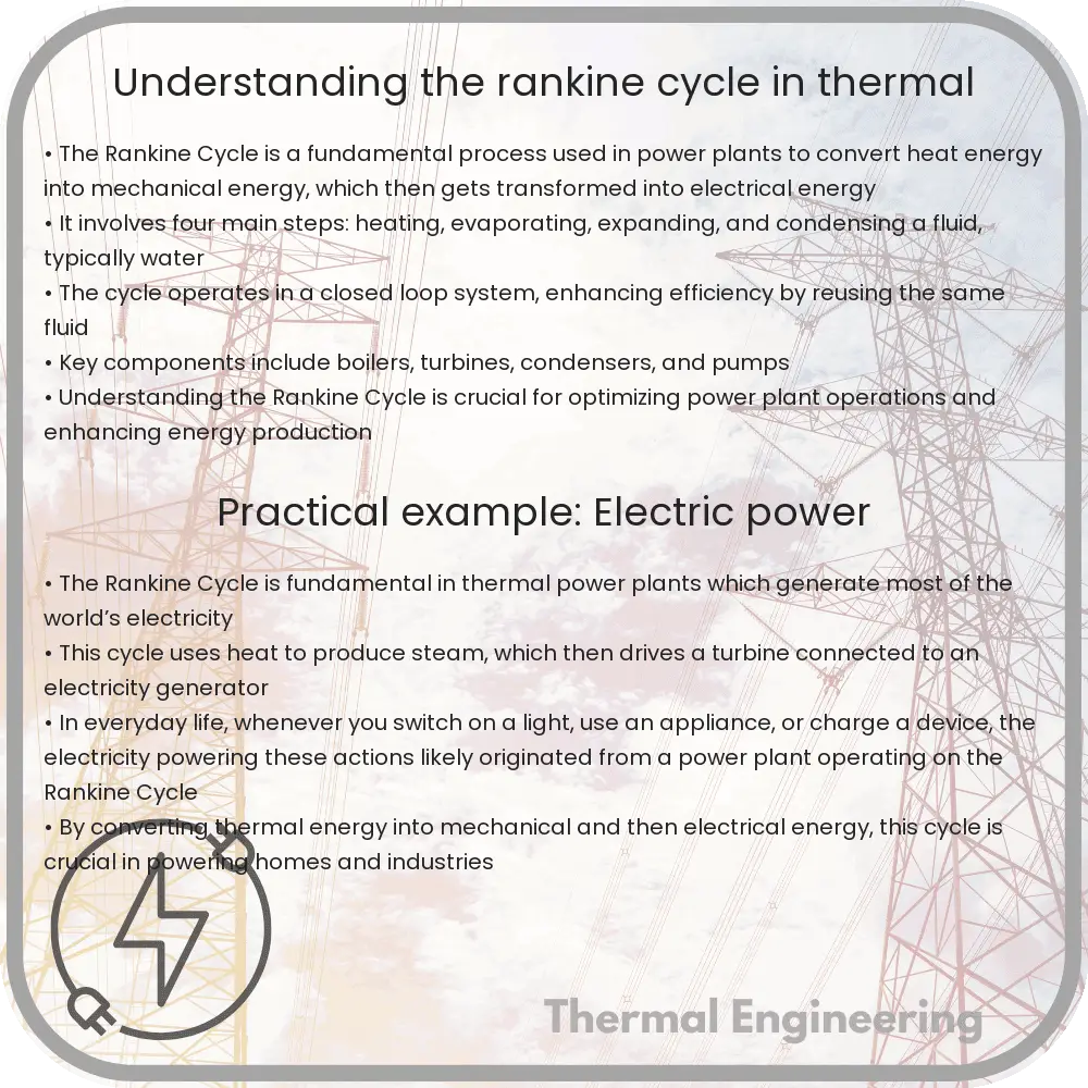 Understanding the Rankine Cycle in Thermal