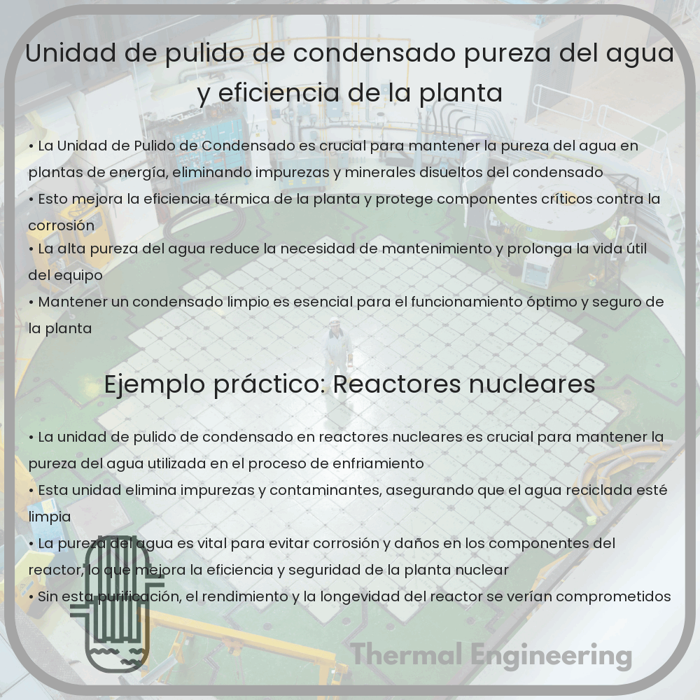 Unidad de Pulido de Condensado | Pureza del Agua y Eficiencia de la Planta