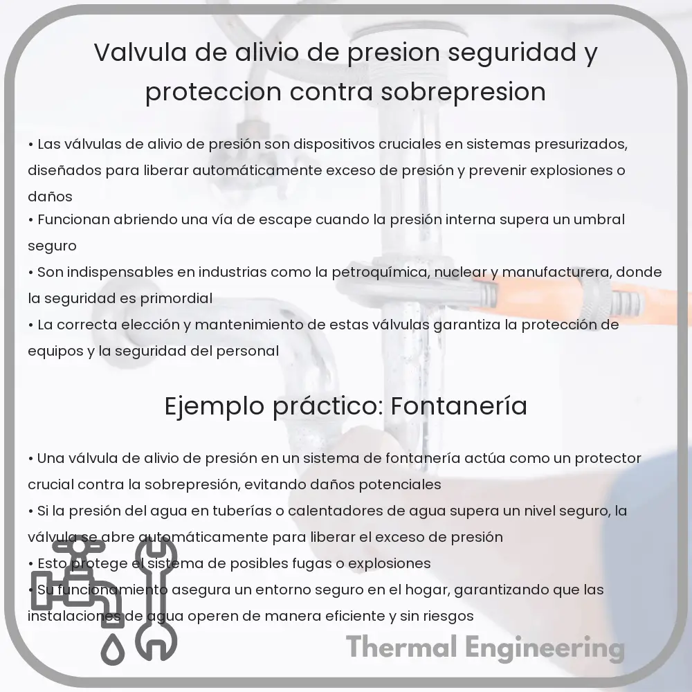 Válvula de Alivio de Presión | Seguridad y Protección contra Sobrepresión