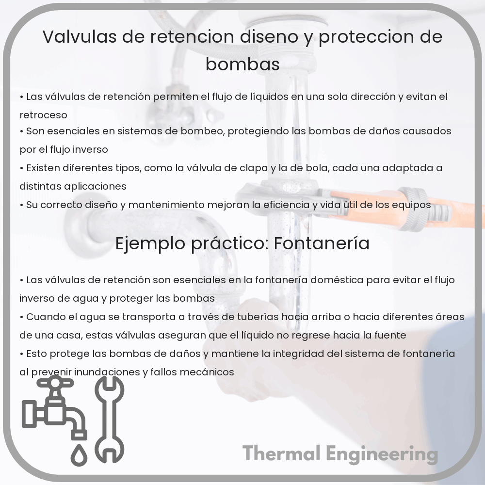 Válvulas de Retención: Diseño y Protección de Bombas