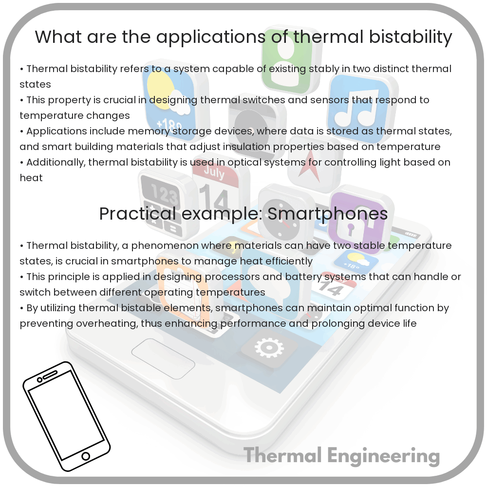 What are the applications of thermal bistability