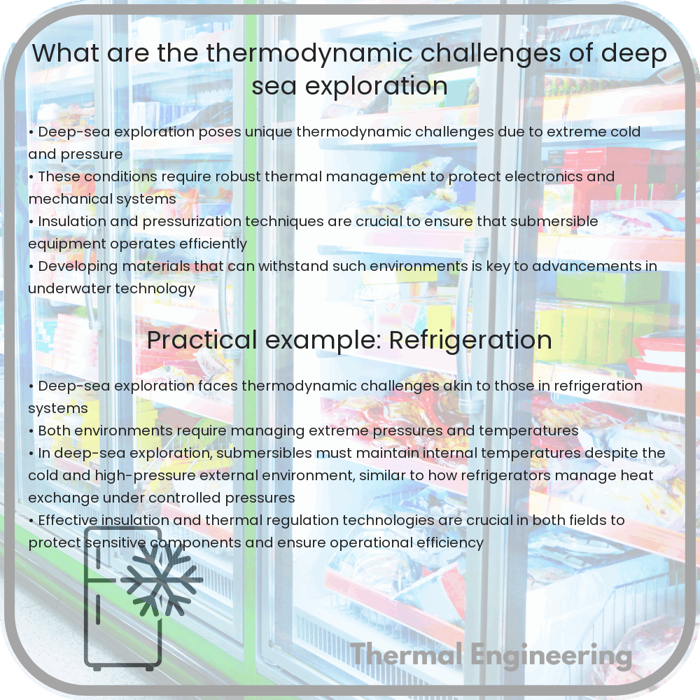 What are the thermodynamic challenges of deep-sea exploration