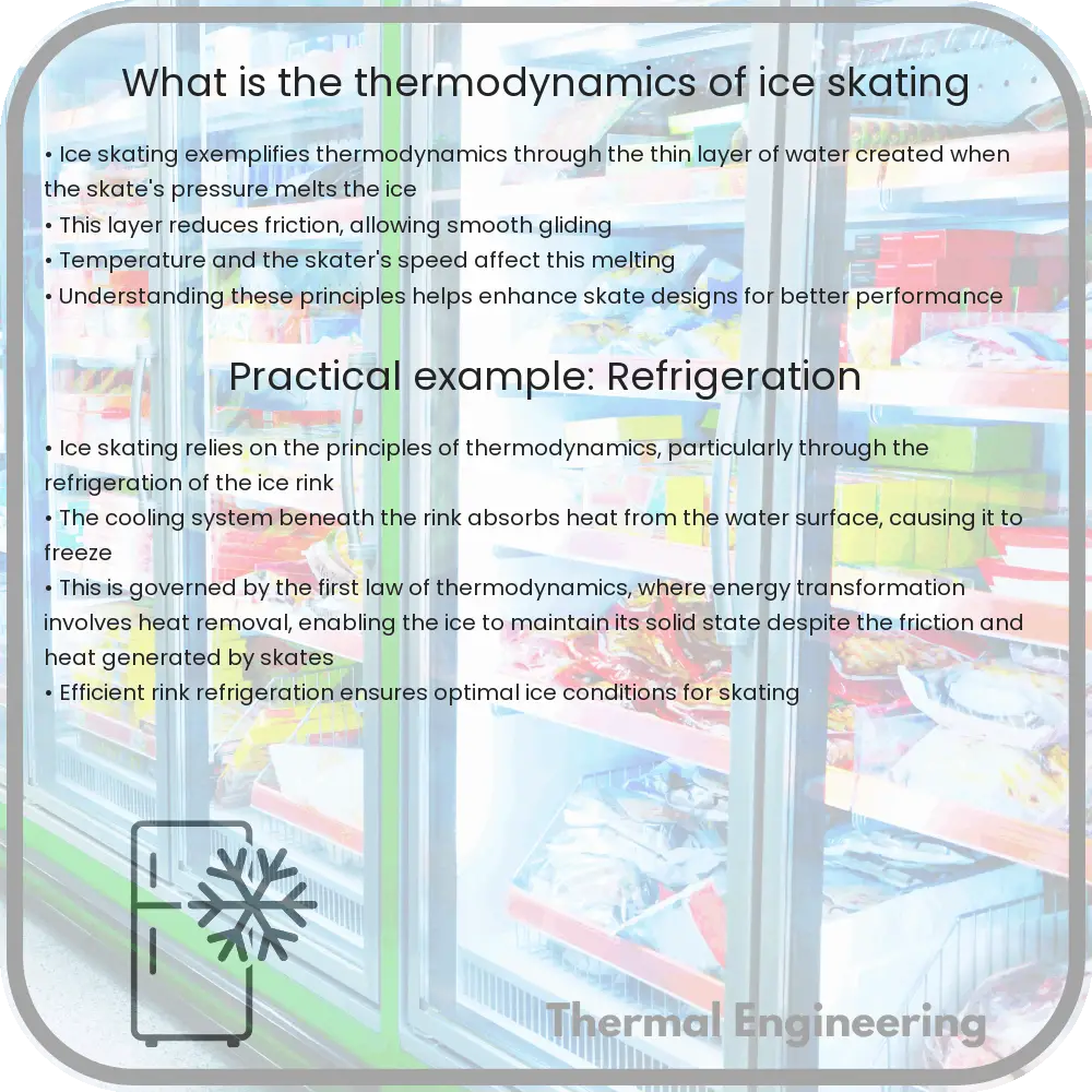 What is the thermodynamics of ice skating