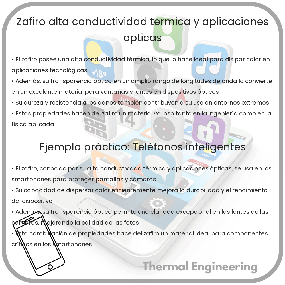 Zafiro: Alta Conductividad Térmica y Aplicaciones Ópticas