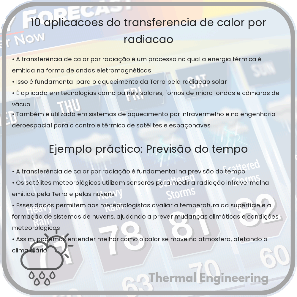10 Aplicações do Transferência de Calor por Radiação
