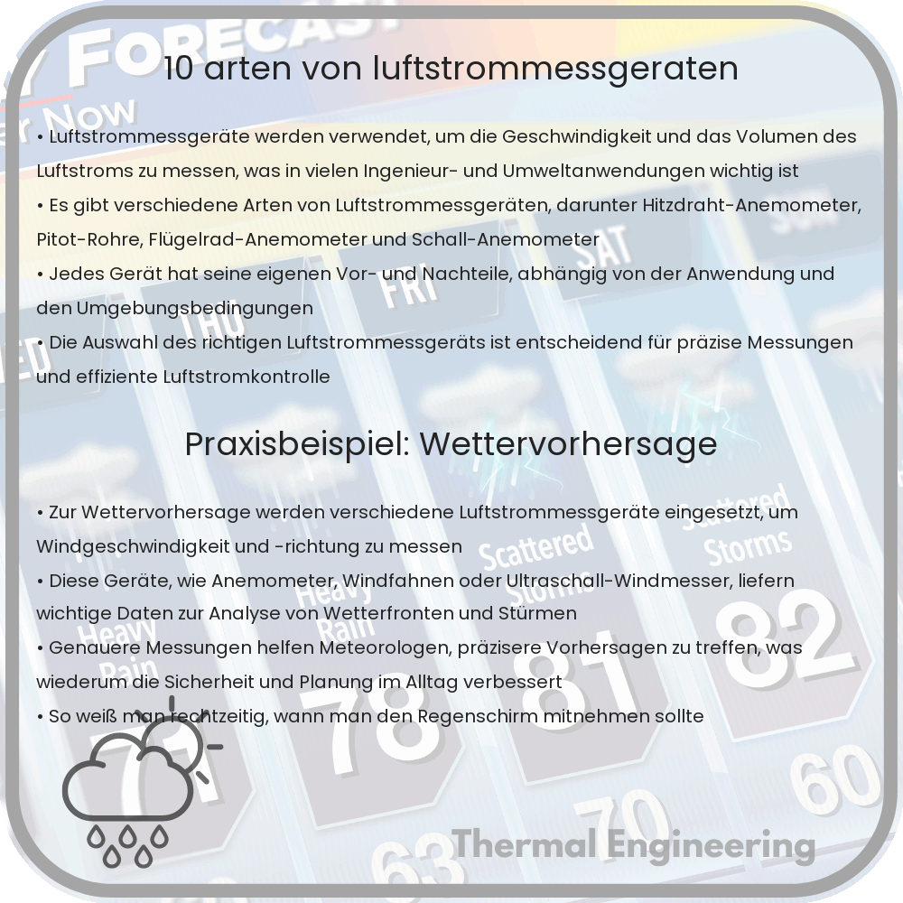 10 Arten von Luftstrommessgeräten