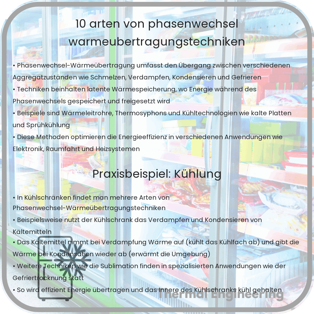 10 Arten von Phasenwechsel-Wärmeübertragungstechniken