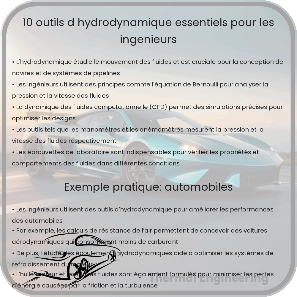 10 Outils d’Hydrodynamique Essentiels pour les Ingénieurs