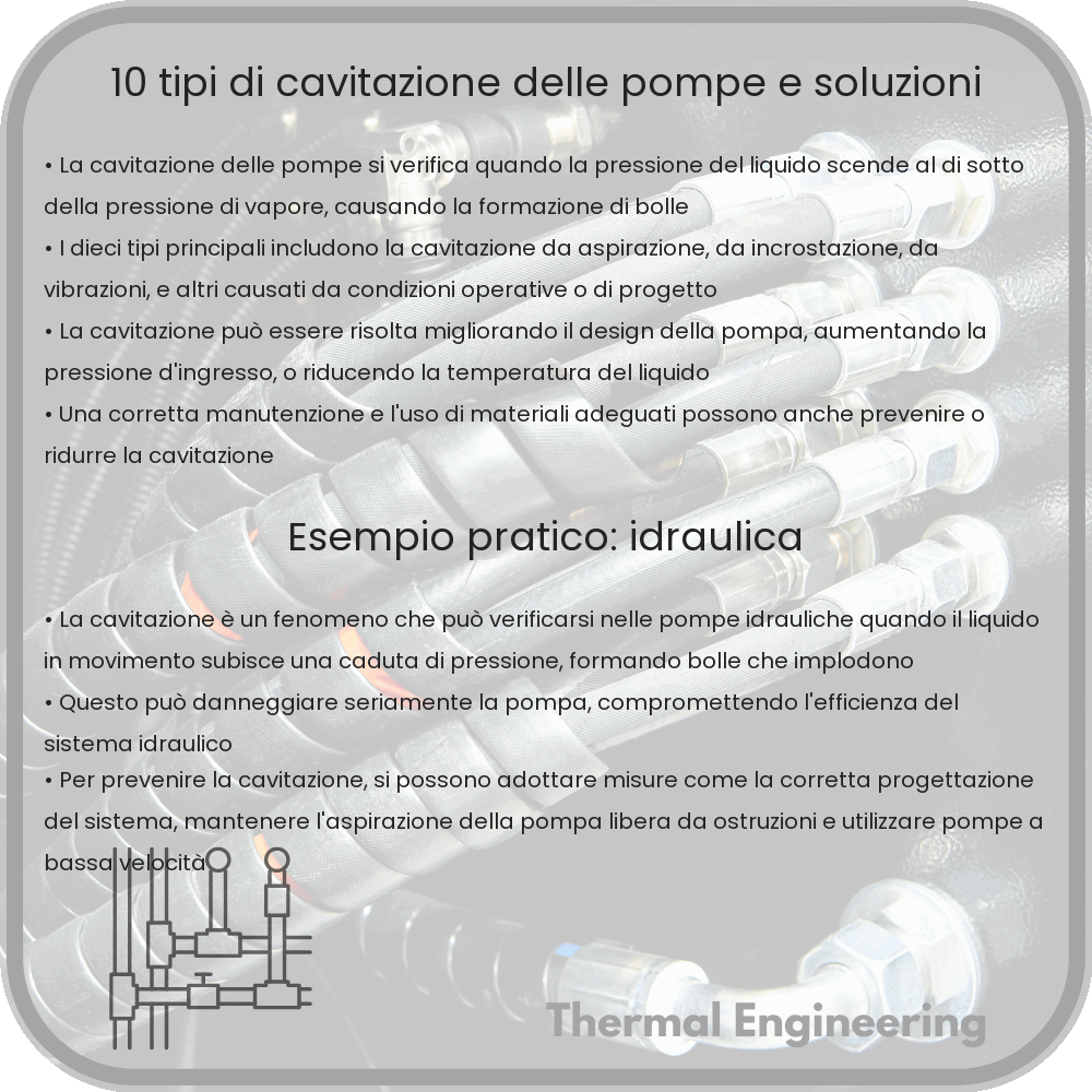 10 Tipi di Cavitazione delle Pompe e Soluzioni