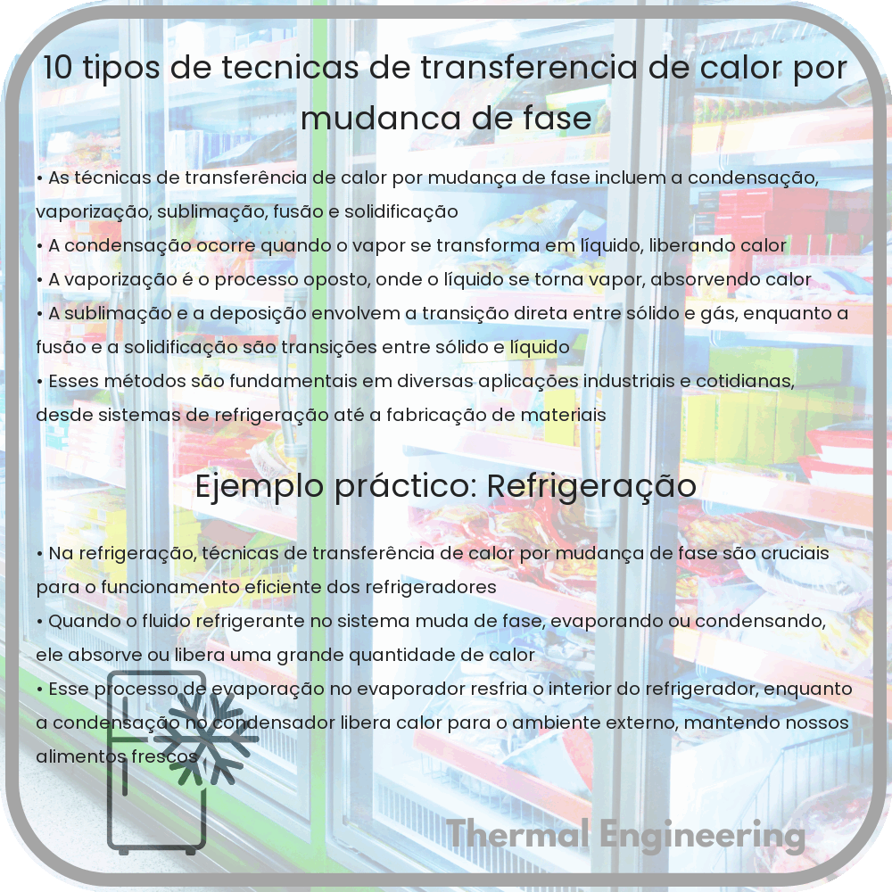 10 Tipos de Técnicas de Transferência de Calor por Mudança de Fase