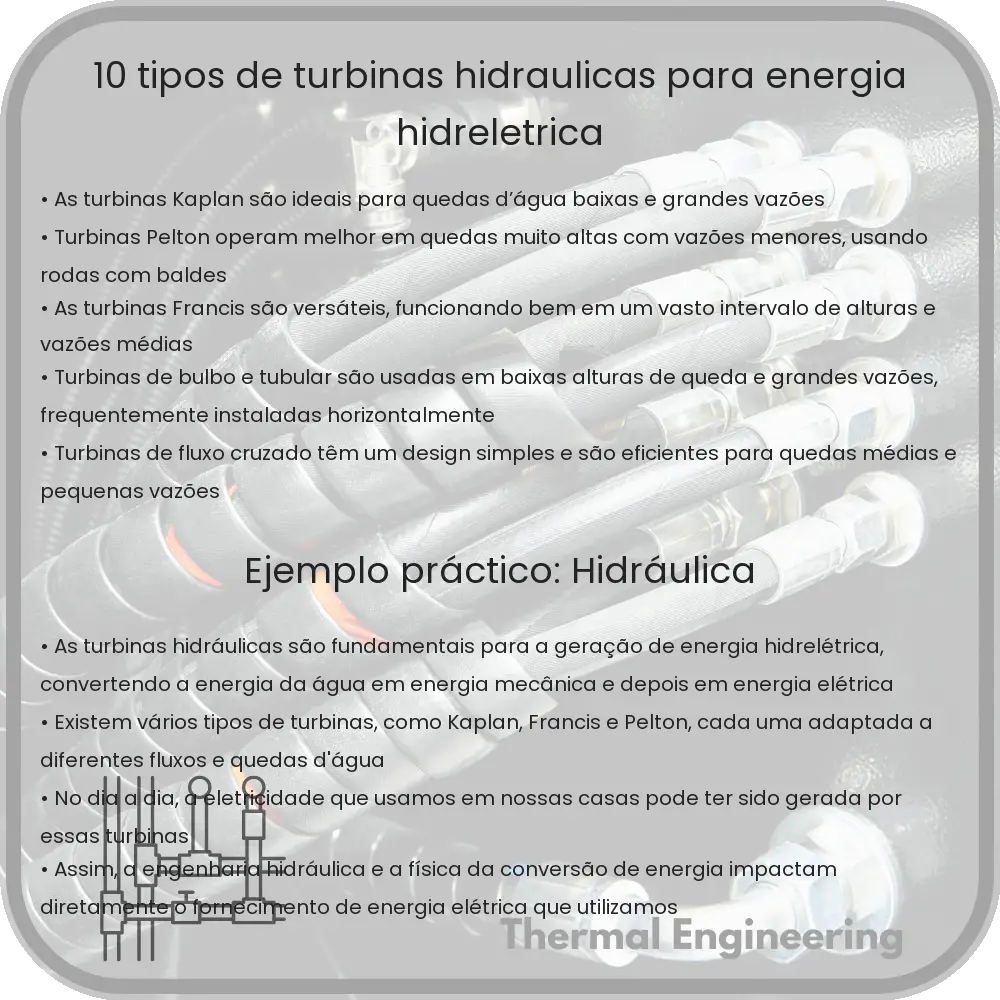 10 Tipos de Turbinas Hidráulicas para Energia Hidrelétrica