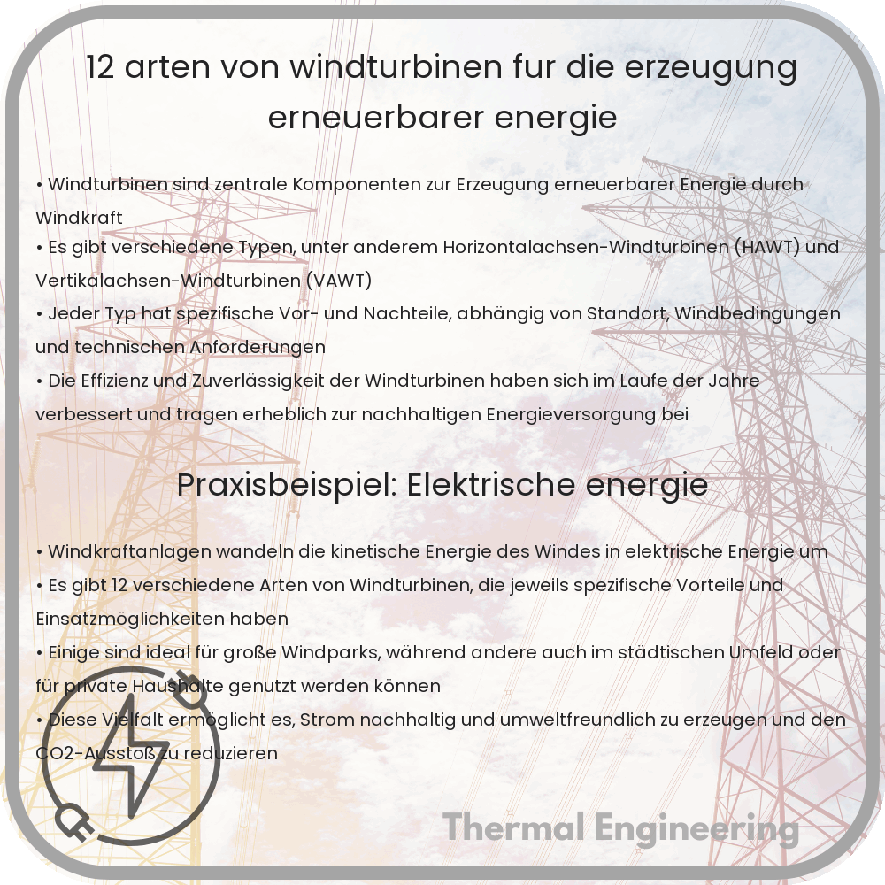 12 Arten von Windturbinen für die Erzeugung erneuerbarer Energie